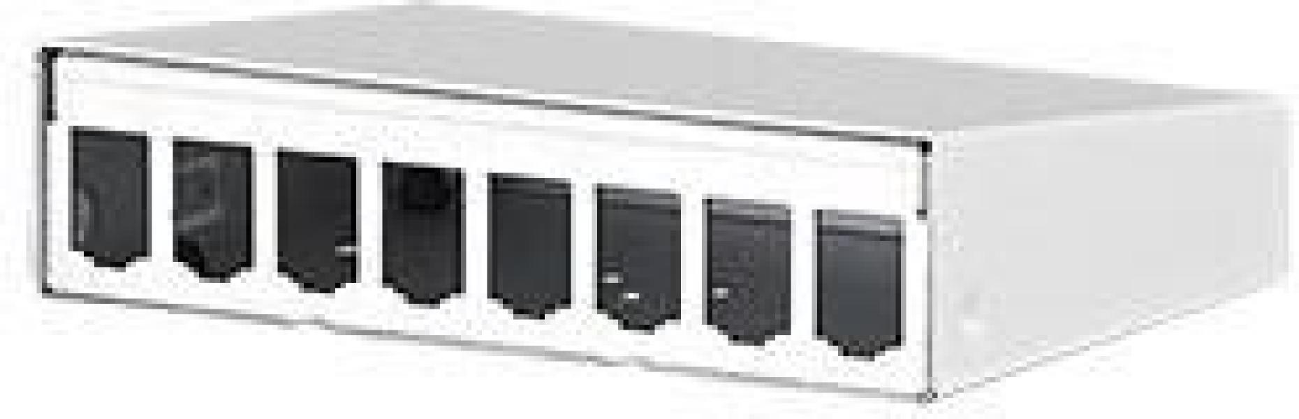 ARDEBO.de Metz Connect Modul AP-Gehäuse 8 Port, unbestückt, reinweiß (130861-0802-E)