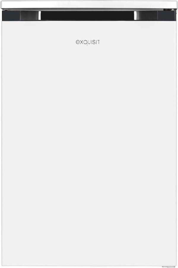 ARDEBO.de Exquisit KS15-4-051C Stand Kühlschrank mit Gefrierfach, 55 cm breit, 107 L, Gemüseschublade, Griffmulde, weiß