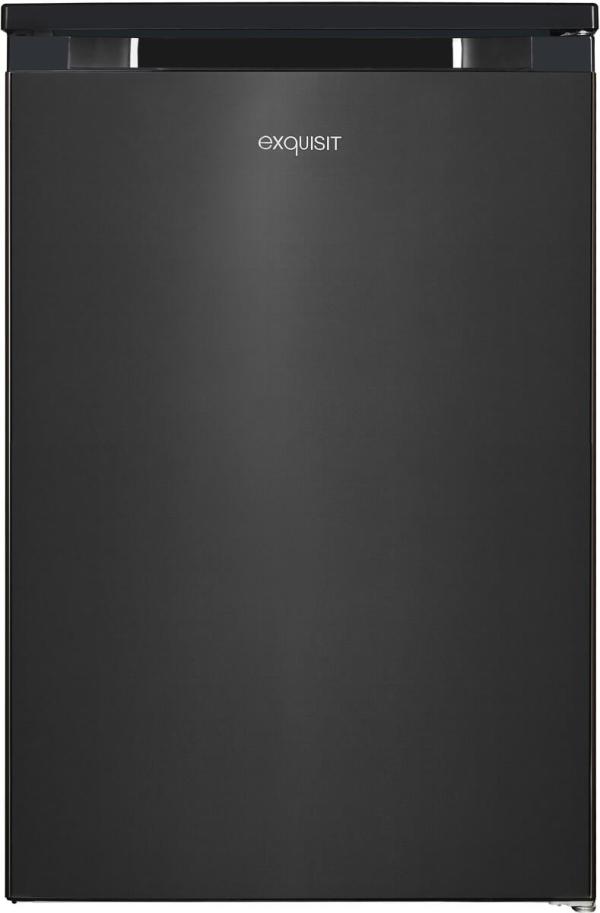 ARDEBO.de Exquisit KS15-4-051C Stand Kühlschrank mit Gefrierfach, 55 cm breit, 107 L, Gemüseschublade, Griffmulde, Inoxlook az
