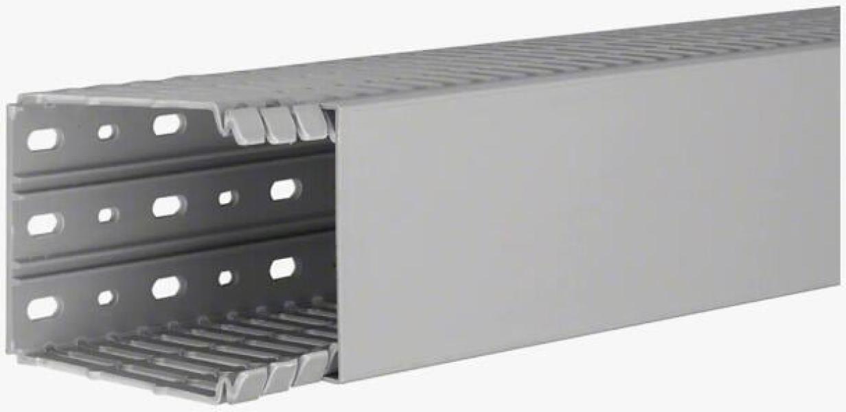 ARDEBO.de Hager BA7100080 Verdrahtungskanal 100x80x2000mm, steingrau