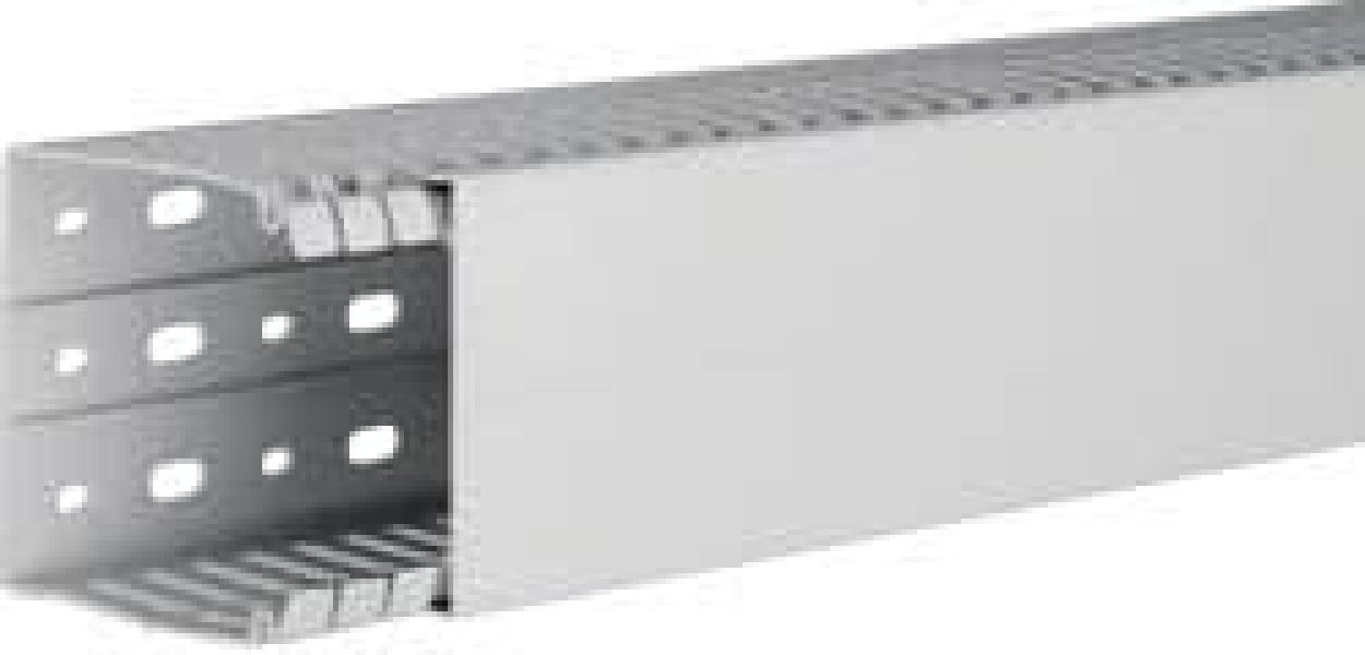 ARDEBO.de Hager HA780080 Verdrahtungskanal, 80x80x2000 mm, lichtgrau