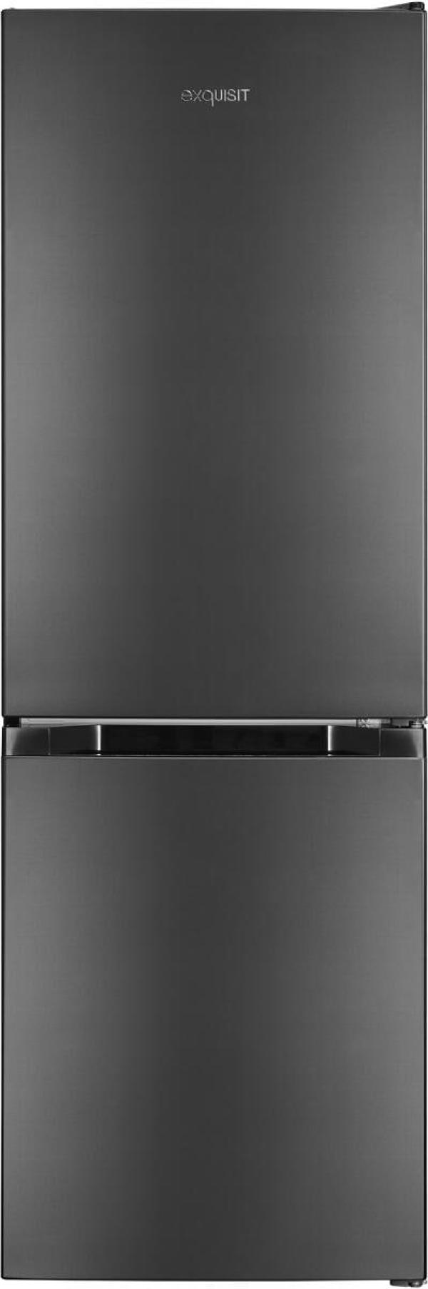 ARDEBO.de Exquisit KGC231-60-E-050C Stand Kühl-Gefrierkombination, 47,4 cm breit, 157 L, LED Beleuchtung, Super-Kühl-Modus, inoxlook az
