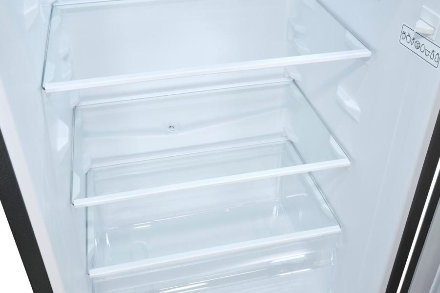 Exquisit KGC231-60-E-050C Stand Kühl-Gefrierkombination, 47,4 cm breit, 157 L, LED Beleuchtung, Super-Kühl-Modus, inoxlook az