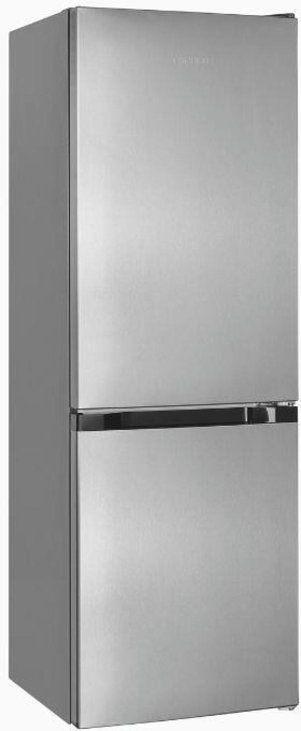 Exquisit KGC231-60-E-050C Stand Kühl-Gefrierkombination, 47,4 cm breit, 157 L, LED Beleuchtung, Super-Kühl-Modus, inoxlook