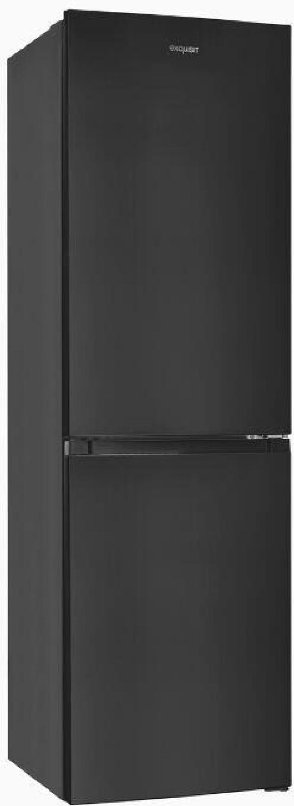 Exquisit KGC250-85-NF-040D Stand Kühl-Gefrierkombination, 54 cm breit, 247 L, NoFrost, LED Beleuchtung, inoxlook-az