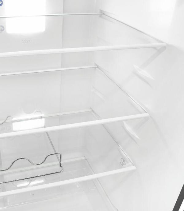 Exquisit KGC250-85-NF-040D Stand Kühl-Gefrierkombination, 54 cm breit, 247 L, NoFrost, LED Beleuchtung, inoxlook-az