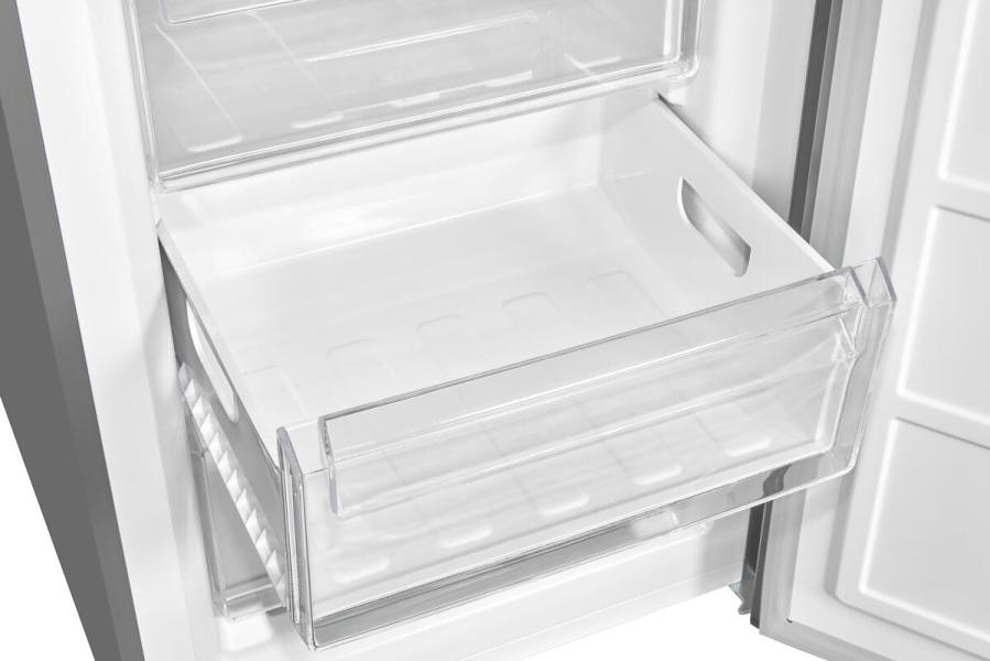 Exquisit KGC320-95-E-040E Stand Kühl-Gefrierkombination, 60 cm breit, 315 L, LED Beleuchtung, Edelstahloptik