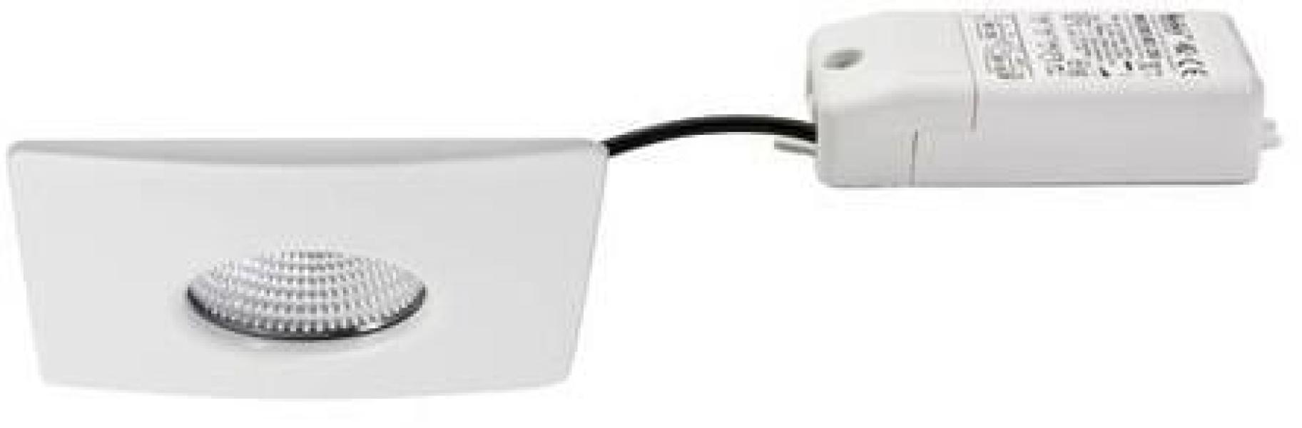 ARDEBO.de Brumberg LED-Einbaudownlightset IP44, quadratisch, weiß matt (39255073)