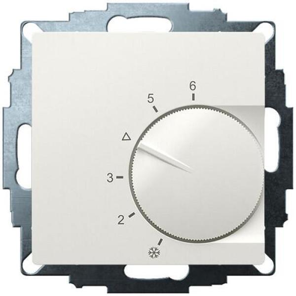 ARDEBO.de EBERLE UTE 2100-G-55 Raumregler, UP, IP30, 55x55mm, 5-30C, AC 230V, Polarweiß glänzend (547890054502)