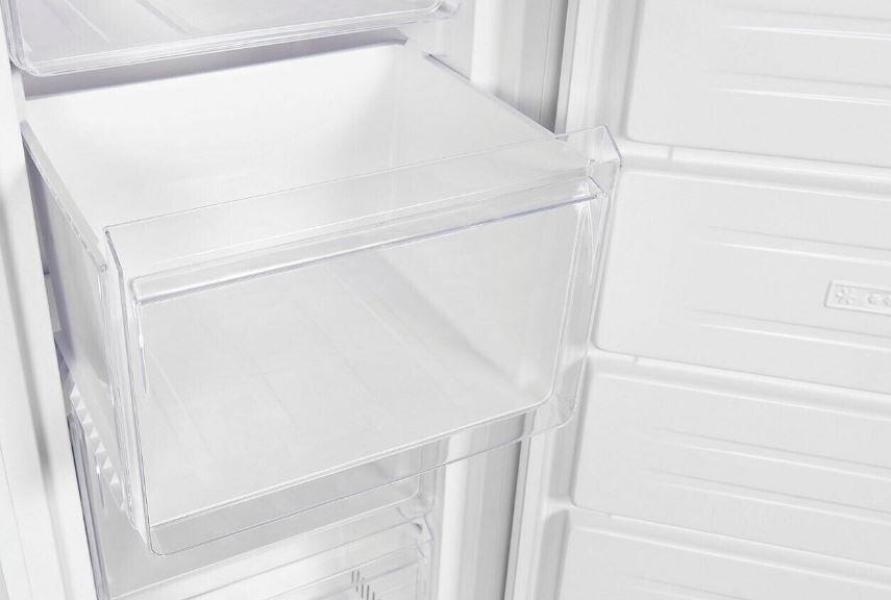 Exquisit GS271-NF-H-040D Stand Gefrierschrank, 54 cm breit, 204 L, NoFrost, 4 Schubladen, Schnellgefrieren, Gefriertablett, weiß