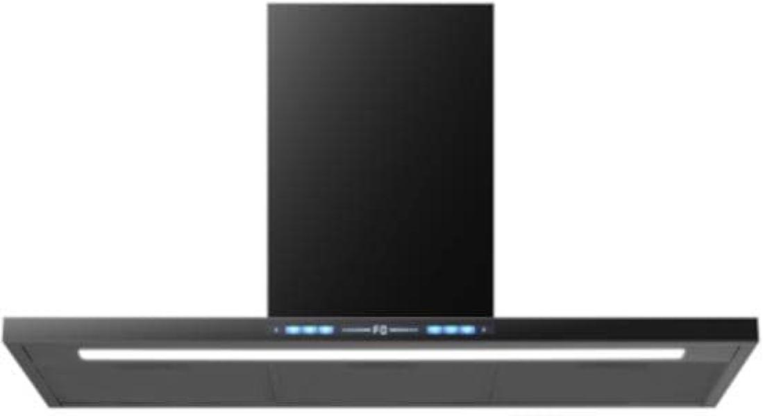 ARDEBO.de Wolkenstein WT3-90A++BR Wandhaube, 90 cm breit, 540,60 m³/h, LED Beleuchtung, 5 Leistungsstufen, schwarz