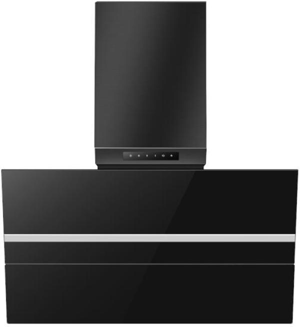 ARDEBO.de Wolkenstein WS49-90B Kopffreihaube, 90 cm breit, 513,6 m /h, LED Beleuchtung, 4 Leistungsstufen, schwarz
