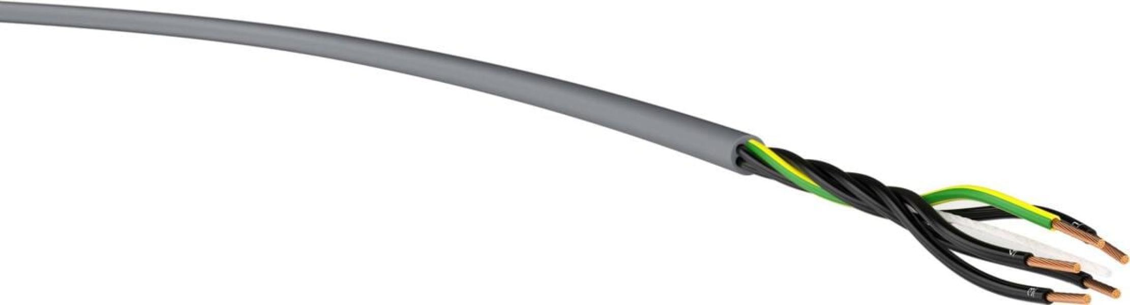 ARDEBO.de PVC-Steuerleitung Zahlencodiert YSLY-JZ 5x0,75 Ri.100, grau, Ring, 100m