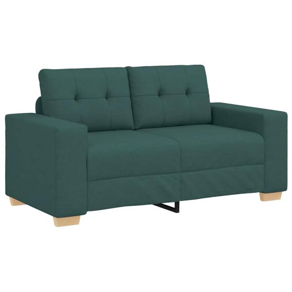 Loveseat Sofa Dunkelgrün 120 cm Stoff