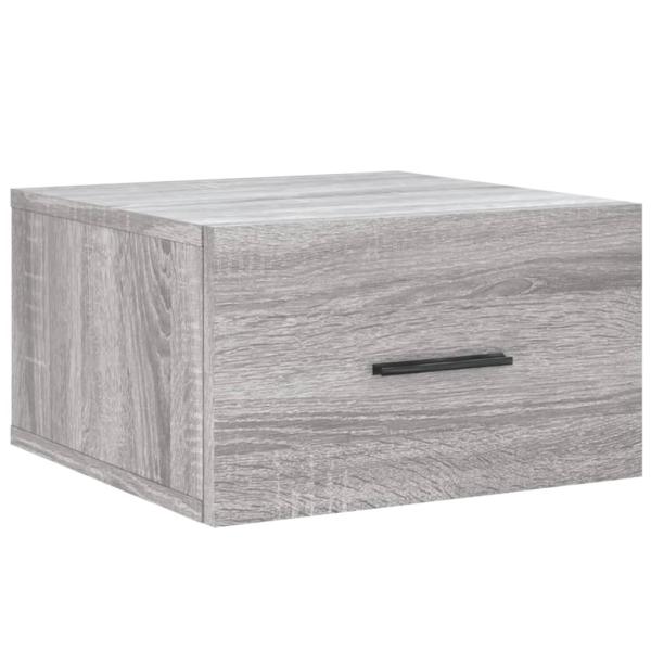 Wand-Nachttische 2 Stk. Grau Sonoma 35x35x20 cm