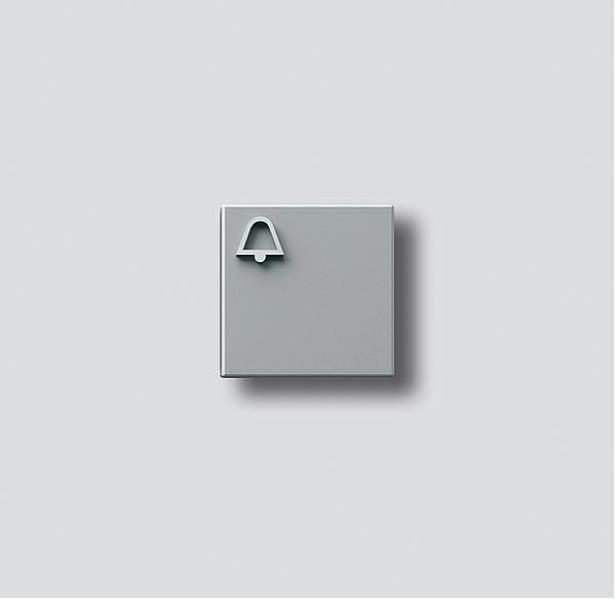 ARDEBO.de Siedle 029808 Klingeltaste mit Glockensymbol, silber-metallic (200029808-00)
