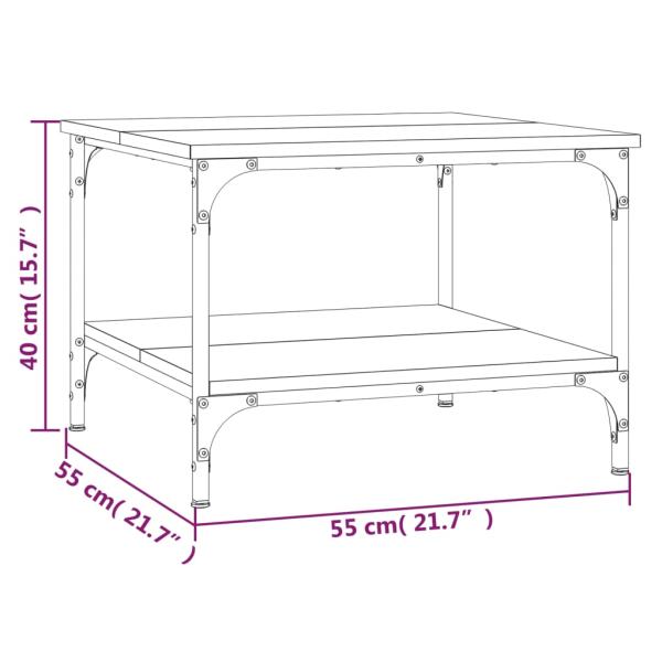 Couchtisch Sonoma-Eiche 55x55x40 cm Holzwerkstoff