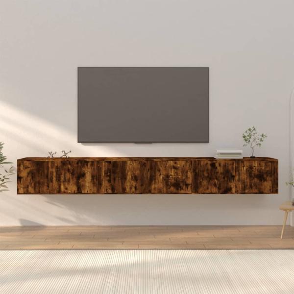 ARDEBO.de - TV-Wandschränke 3 Stk. Räuchereiche 100x34,5x40 cm