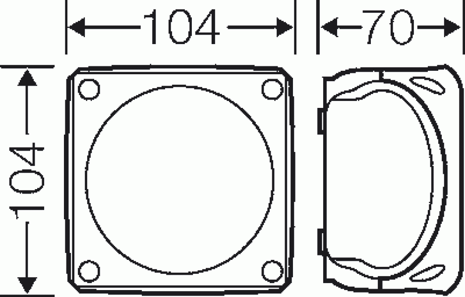 Hensel DK0400R Kabelabzweigkasten bis 4 mm², Deckel rot