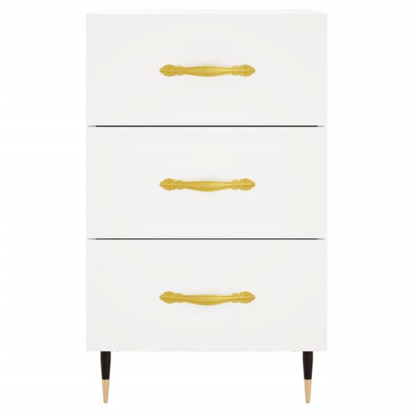 Nachttisch Weiß 40x40x66 cm Holzwerkstoff