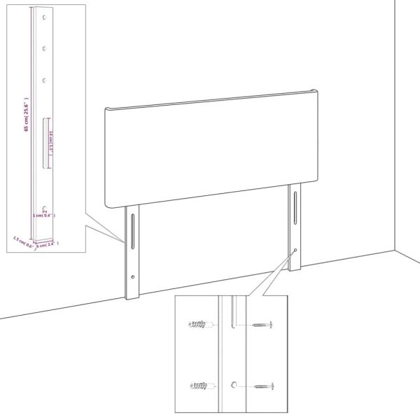 Bettgestell mit Kopfteil Creme 140x200 cm Kunstleder