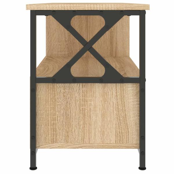 TV-Schrank Sonoma-Eiche 90x33x45 cm Holzwerkstoff & Eisen