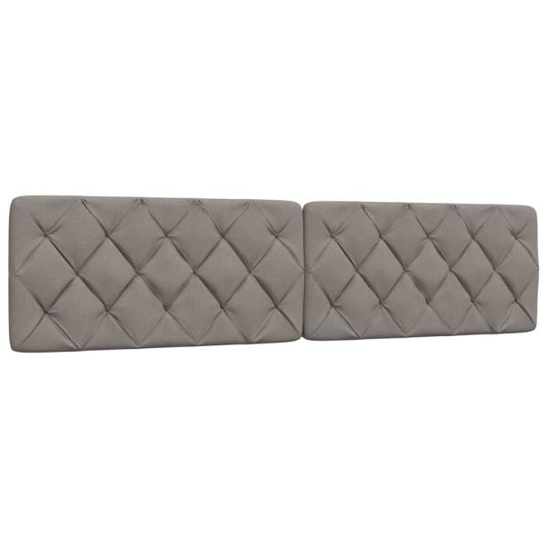 Bettgestell ohne Matratze Taupe 200x200 cm Stoff