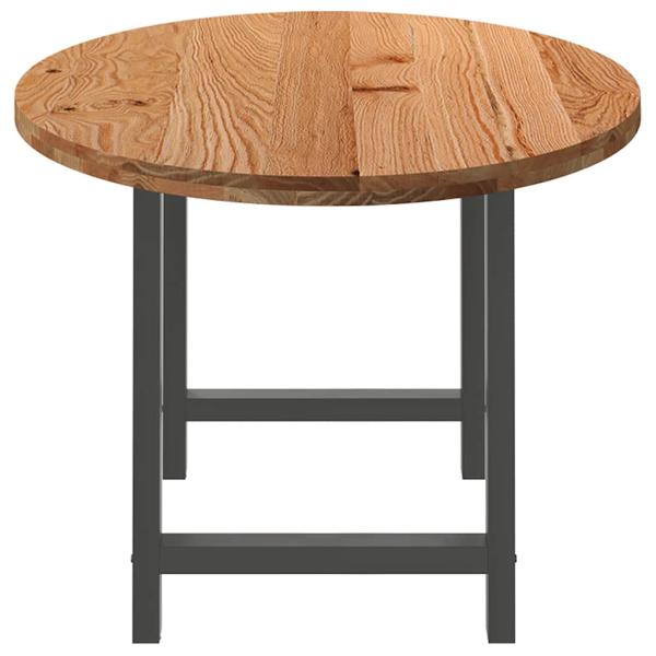 Esstisch Hellbraun 200x100x74 cm Massivholz Eiche Oval