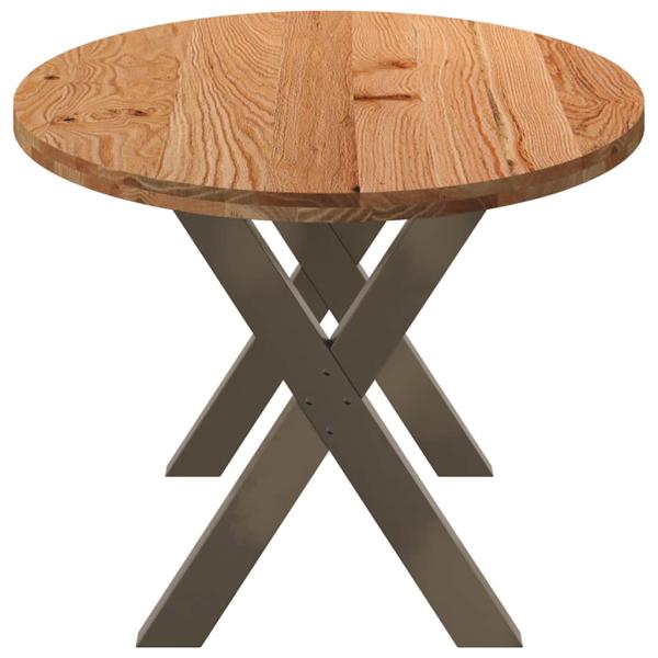 Esstisch Hellbraun 200x100x74 cm Massivholz Eiche Oval