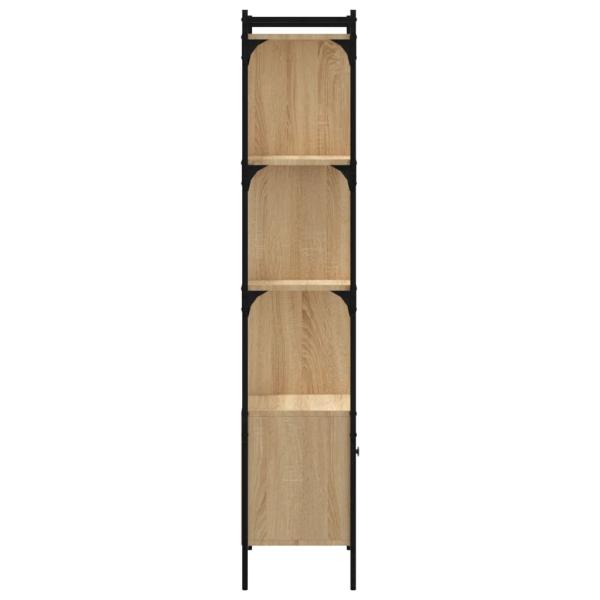 Bücherregal mit Tür Sonoma-Eiche 44,5x30x154,5 cm Holzwerkstoff