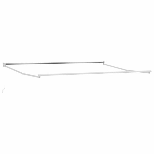ARDEBO.de - Einziehbare Markise Orange und Braun 400 × 300 cm Polyester