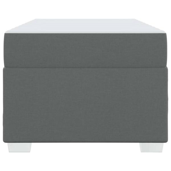 Bettgestell Dunkelgrau 100 x 200 cm Stoff