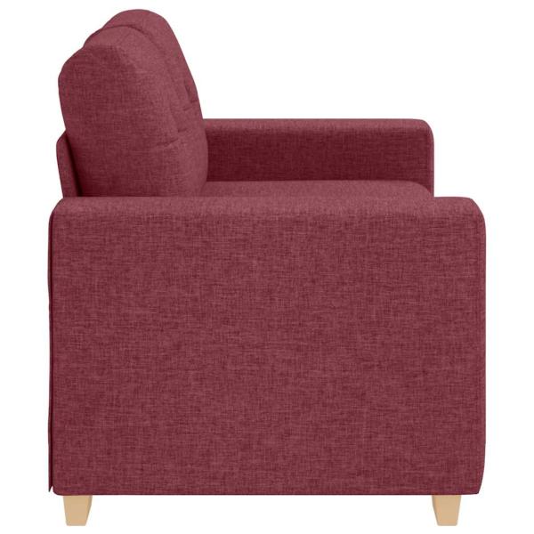 Loveseat-Sofa Weinrot 120 cm Stoff
