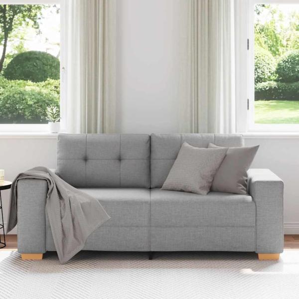 Loveseat-Sofa Wolkengrau 140 cm Stoff