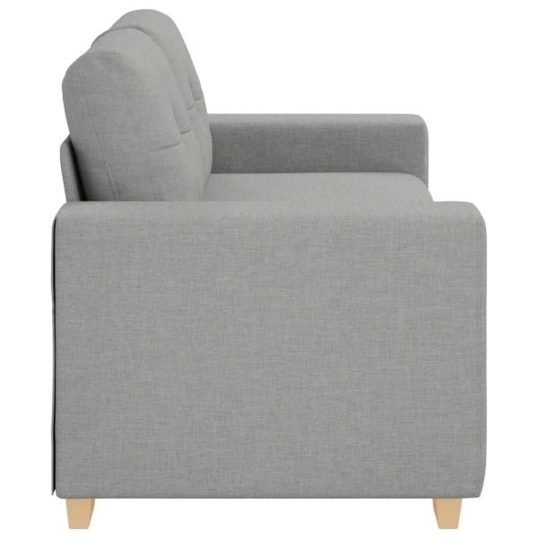 Loveseat-Sofa Wolkengrau 140 cm Stoff
