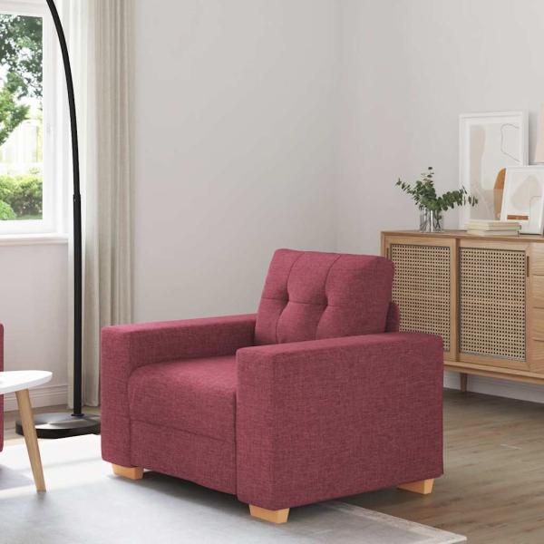 ARDEBO.de - Sofa-Sessel Weinrot 60 cm Stoff