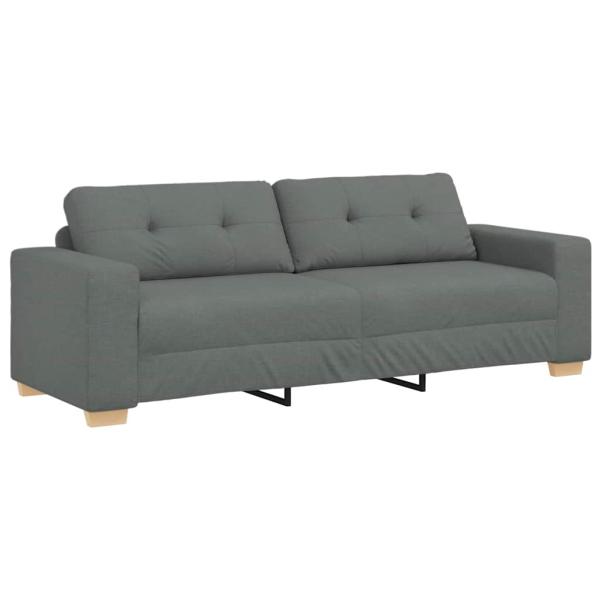3-Sitzer-Sofa Dunkelgrau 180 cm Stoff