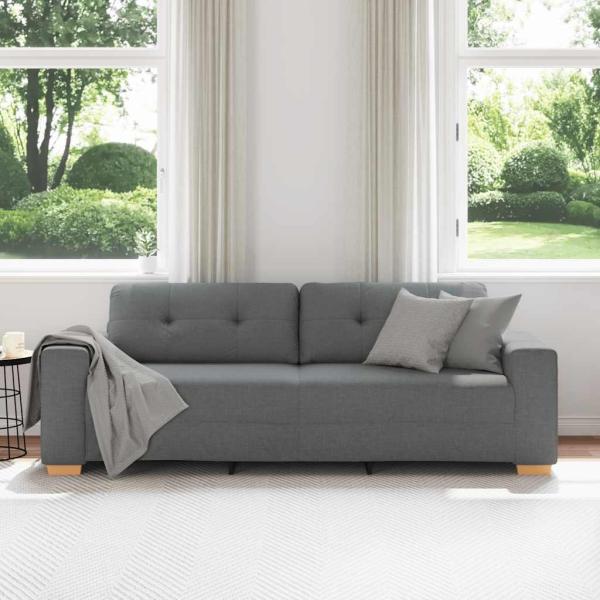 3-Sitzer-Sofa Dunkelgrau 180 cm Stoff