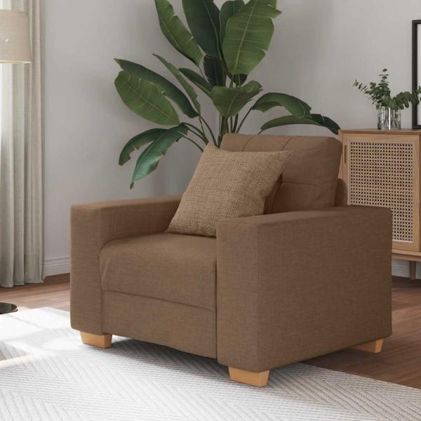 ARDEBO.de - Sofa-Sessel Braun 60 cm Stoff