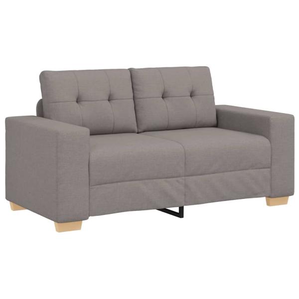 Loveseat-Sofa Taupe 120 cm Stoff