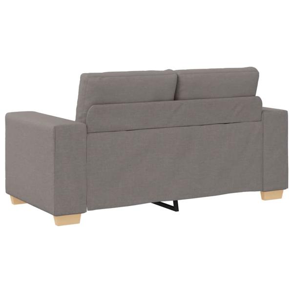 Loveseat-Sofa Taupe 120 cm Stoff