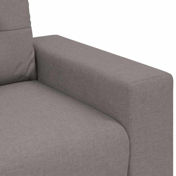 Loveseat-Sofa Taupe 120 cm Stoff