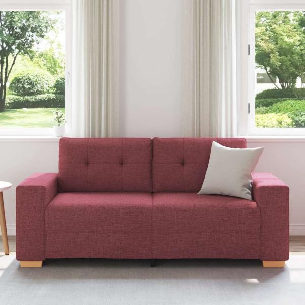Loveseat-Sofa Weinrot 140 cm Stoff