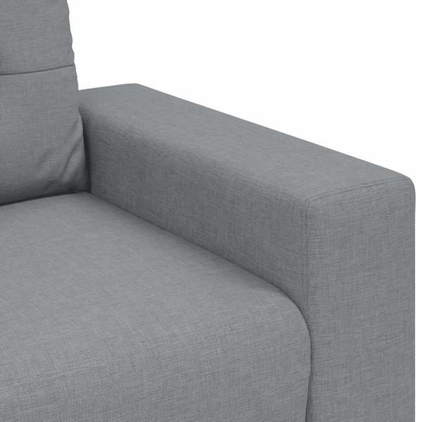 3-Sitzer-Sofa Hellgrau 180 cm Stoff