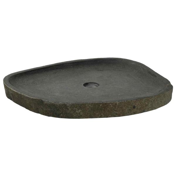 ARDEBO.de - Basin Grau (55-65) x (40-50) x 6 cm Flussstein