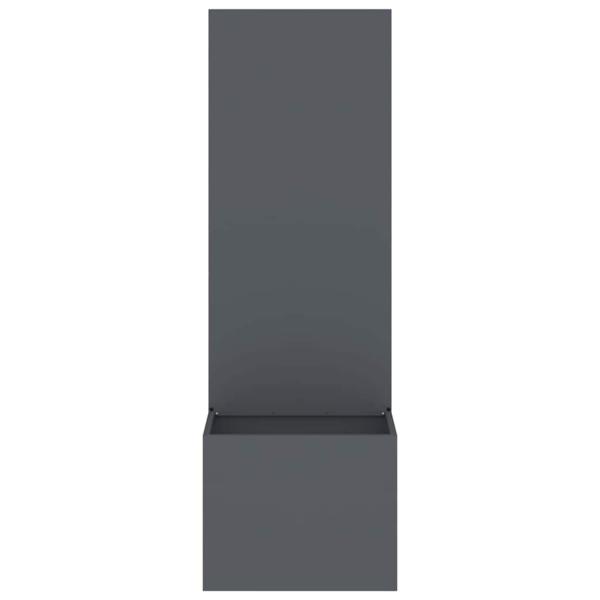 Blumentopf mit dekorativem Paneel Anthrazit 50 x 140 cm