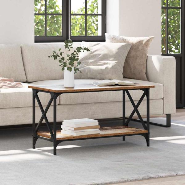 Couchtisch Altholz 80 x 45 x 45.5 cm Holzwerkstoff