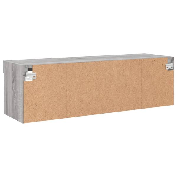 TV-Schrank mit LED-Leuchten Grau Sonoma 100x30x30 cm