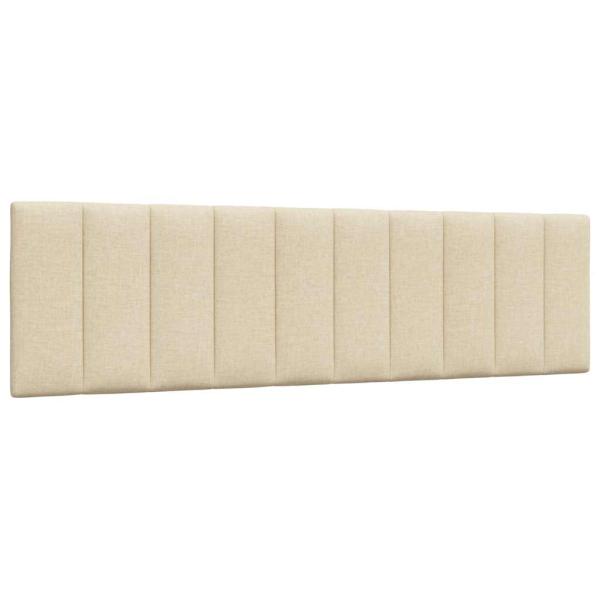 Bettgestell ohne Matratze "Hanko" Creme 180x200 cm Stoff