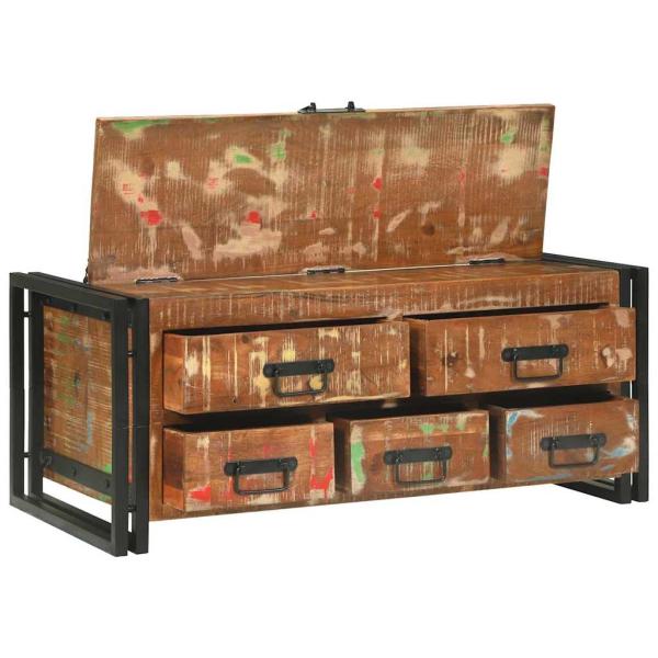 Couchtisch Braun 90 x 50 x 38 cm recyceltes Massivholz